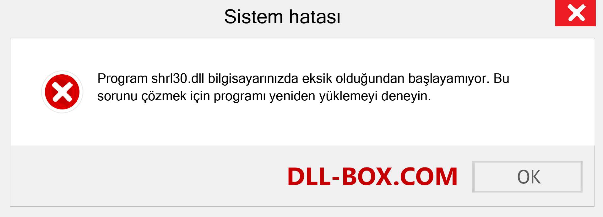 shrl30.dll dosyası eksik mi? Windows 7, 8, 10 için İndirin - Windows'ta shrl30 dll Eksik Hatasını Düzeltin, fotoğraflar, resimler